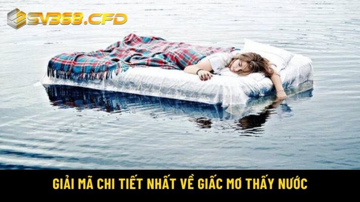 Giải mã chi tiết nhất về giấc mơ thấy nước