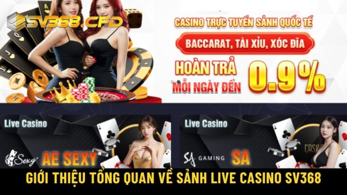 Giới thiệu tổng quan về sảnh live Casino SV368