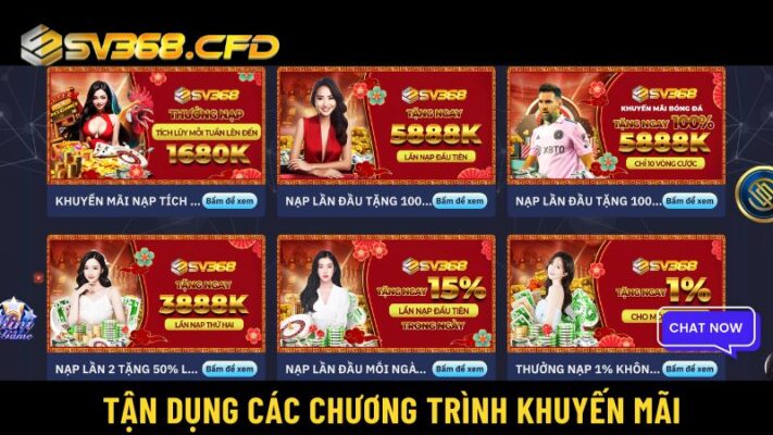 Cổng game SV368 thường xuyên có các chương trình khuyến mãi hấp dẫn