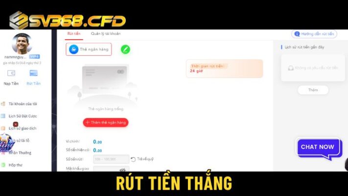 Sau khi giành chiến thắng, bạn có thể rút tiền về tài khoản cá nhân